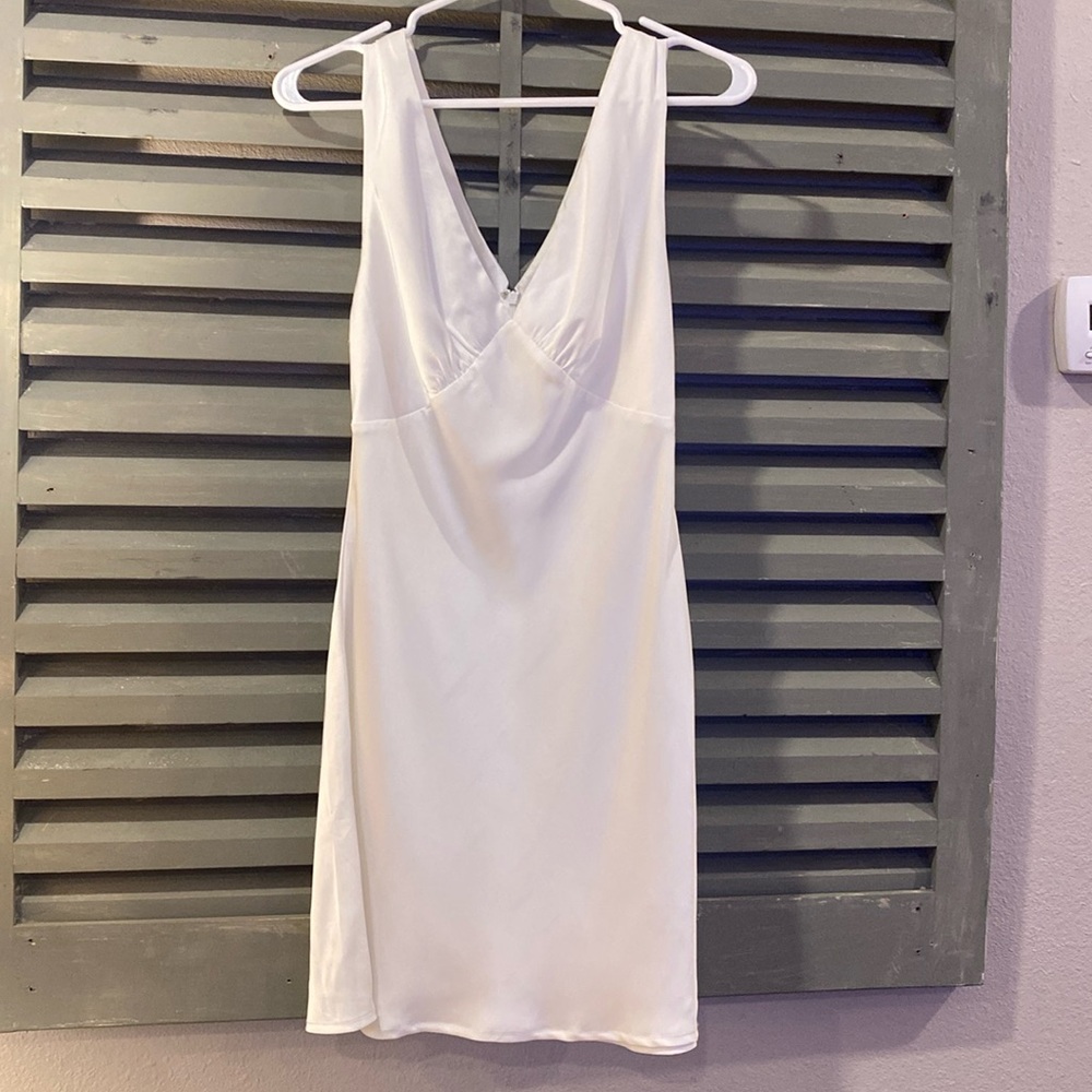 Lioness white satin dress